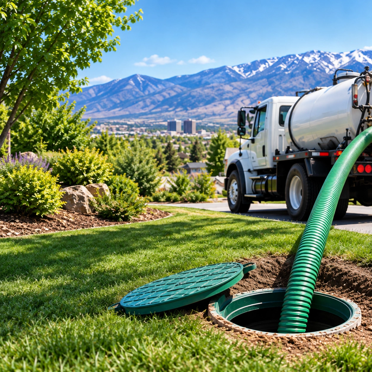 Septic tank pumping service in Reno, NV